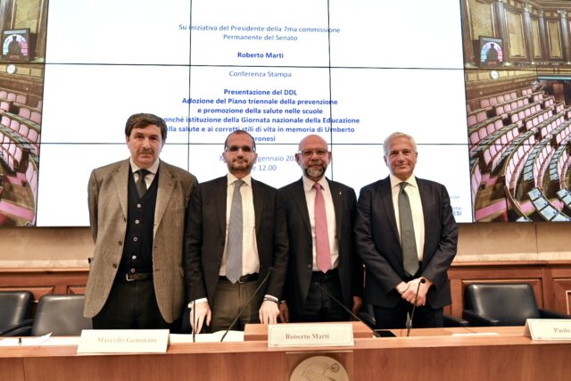 Presentazione DDL Prevenzione e promozione della salute nelle scuole _ Fondazione Veronesi